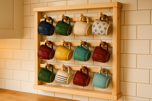 How to Build a Wooden Mug Display Stand