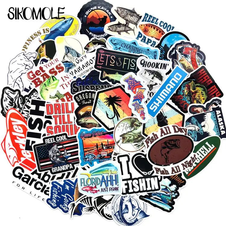 50PCS | Adventurous Fisherman | Stickers