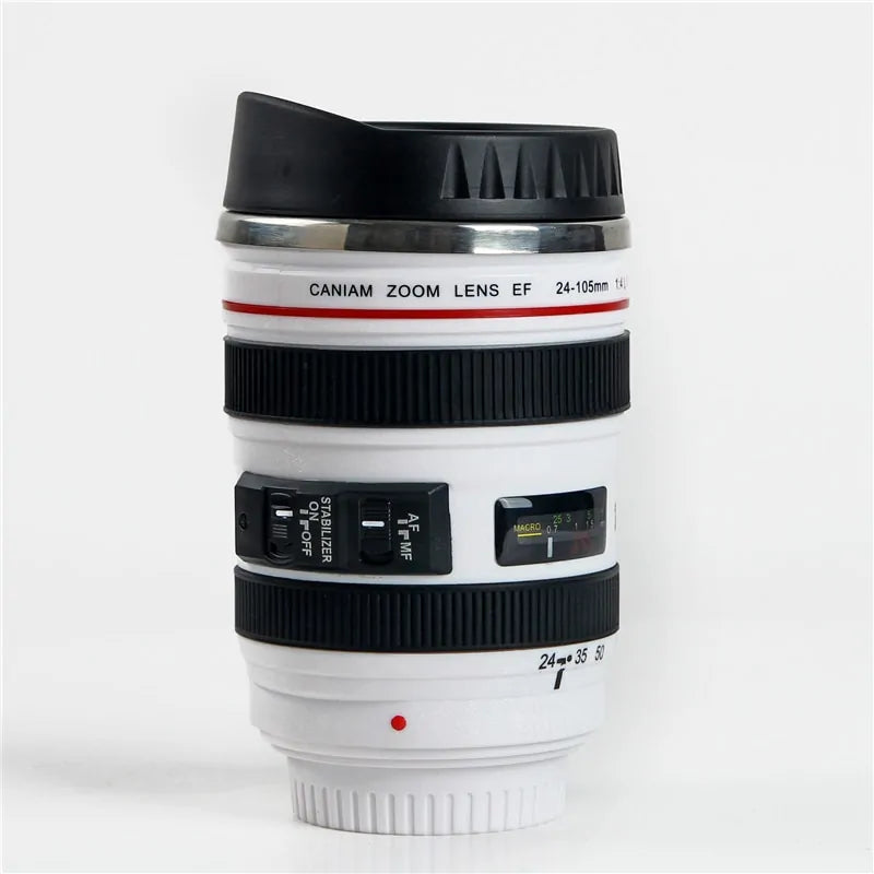 Camera Lens Shape | Coffee Tea | Travel Mug