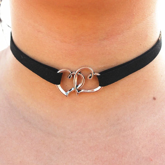 Corazones gemelos de amor | Collar | F