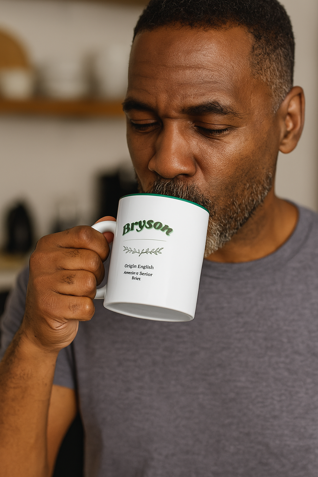 Taza con el nombre de Bryson | Color en el interior