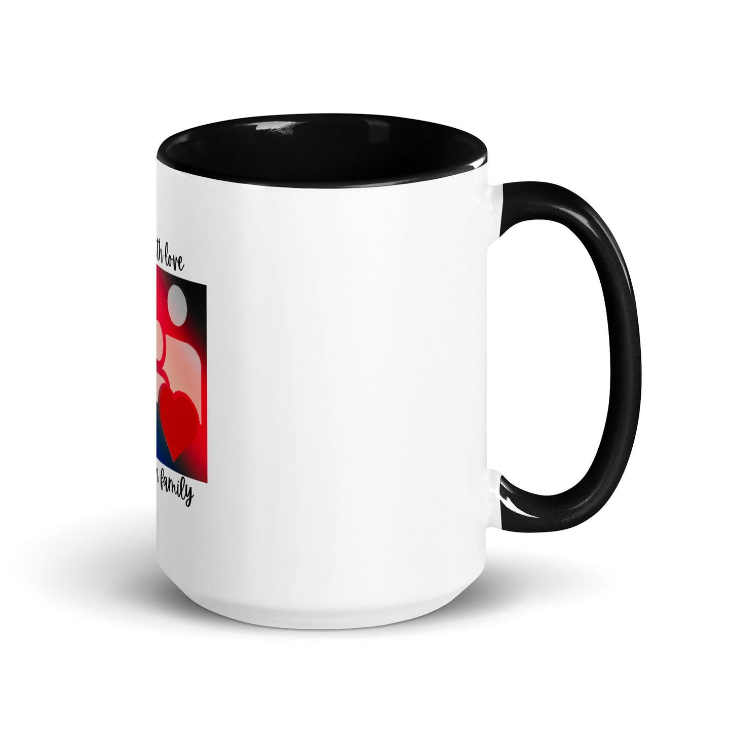 Family slogan ceramic Mug with Color Inside - #tag1# - #tag2# -