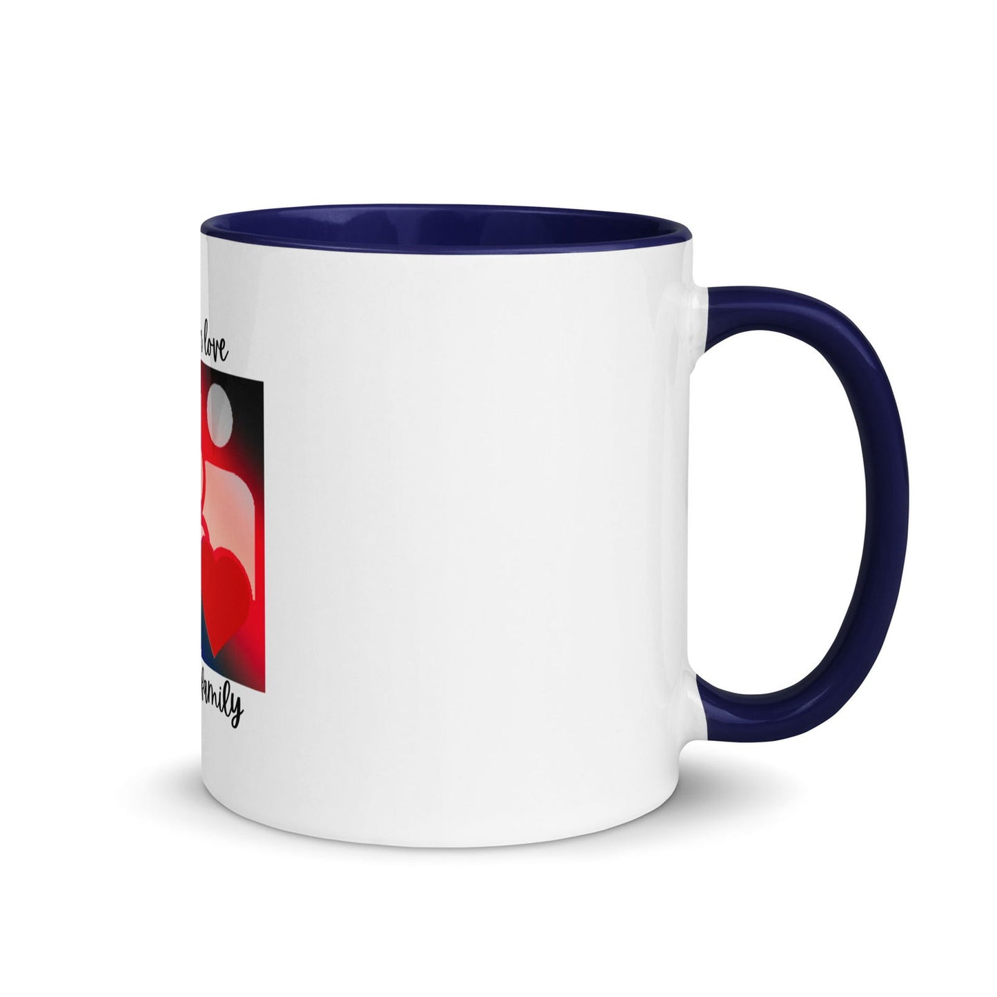 Family slogan ceramic Mug with Color Inside - #tag1# - #tag2# -