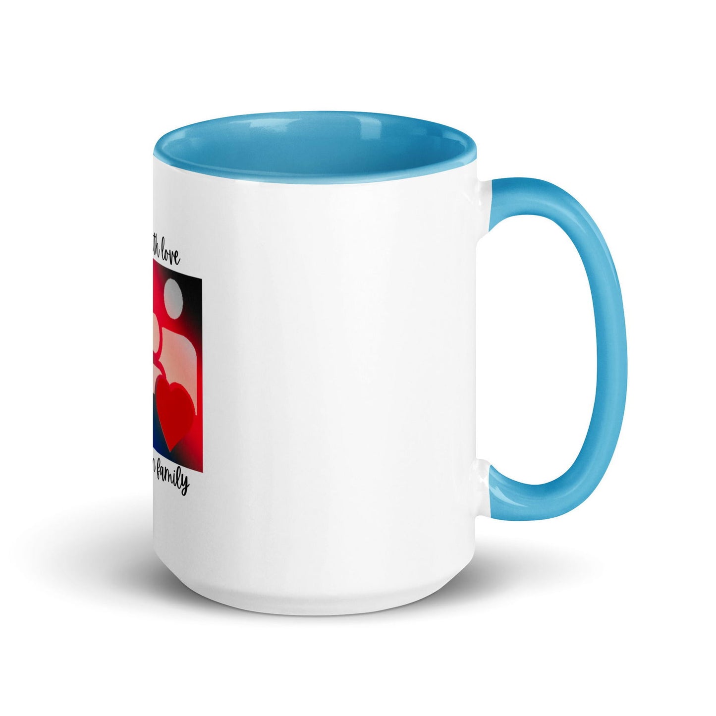 Family slogan ceramic Mug with Color Inside - #tag1# - #tag2# -