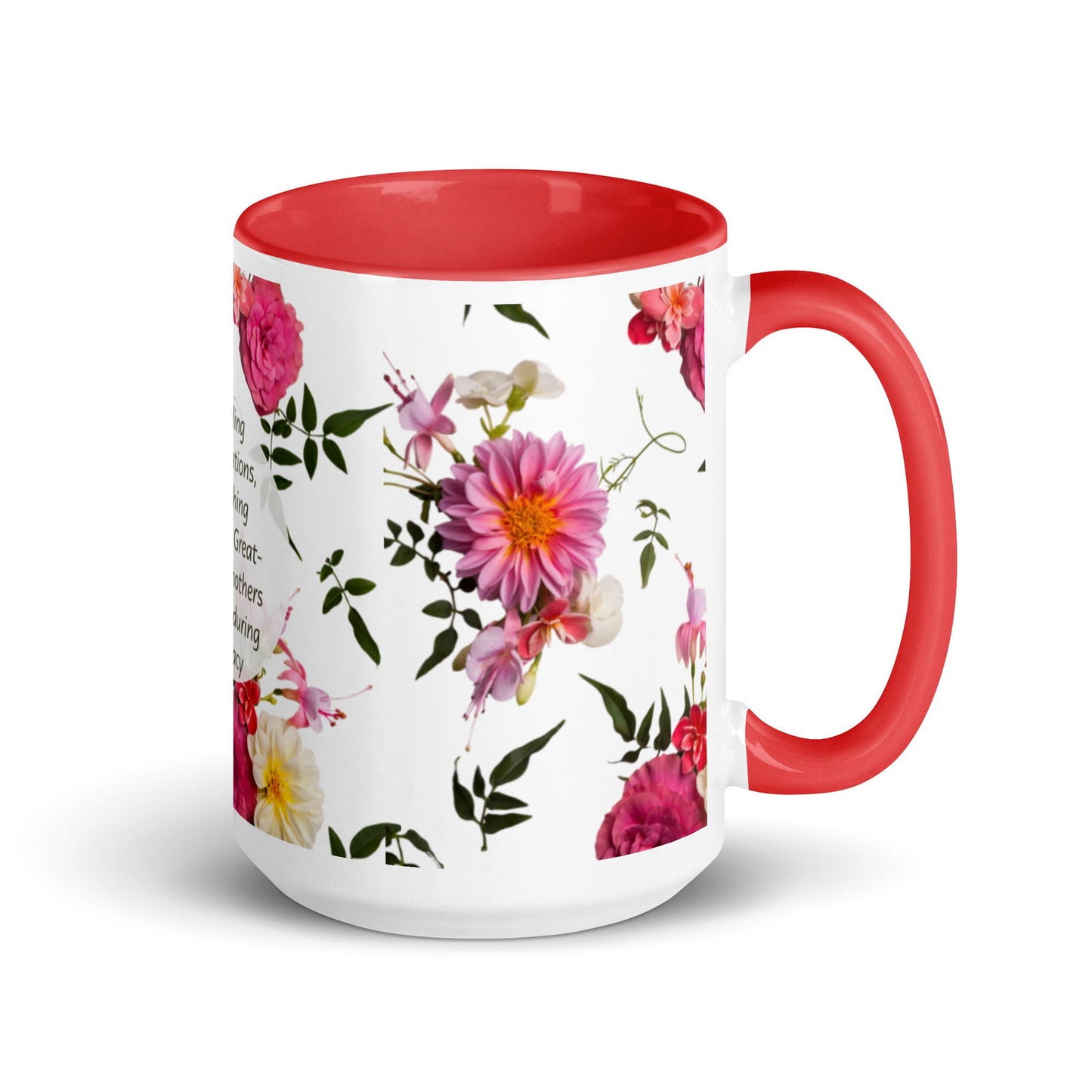 Flowered Grandmothers | Mug With Color Inside - #tag1# - #tag2# -