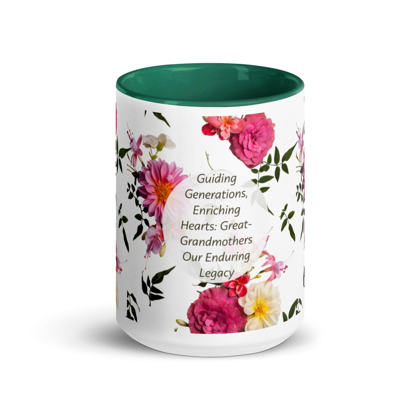 Flowered Grandmothers | Mug With Color Inside - #tag1# - #tag2# -