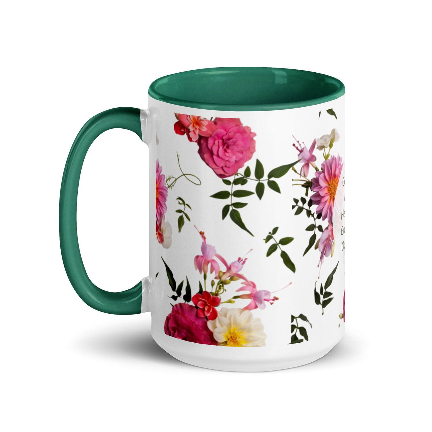 Flowered Grandmothers | Mug With Color Inside - #tag1# - #tag2# -