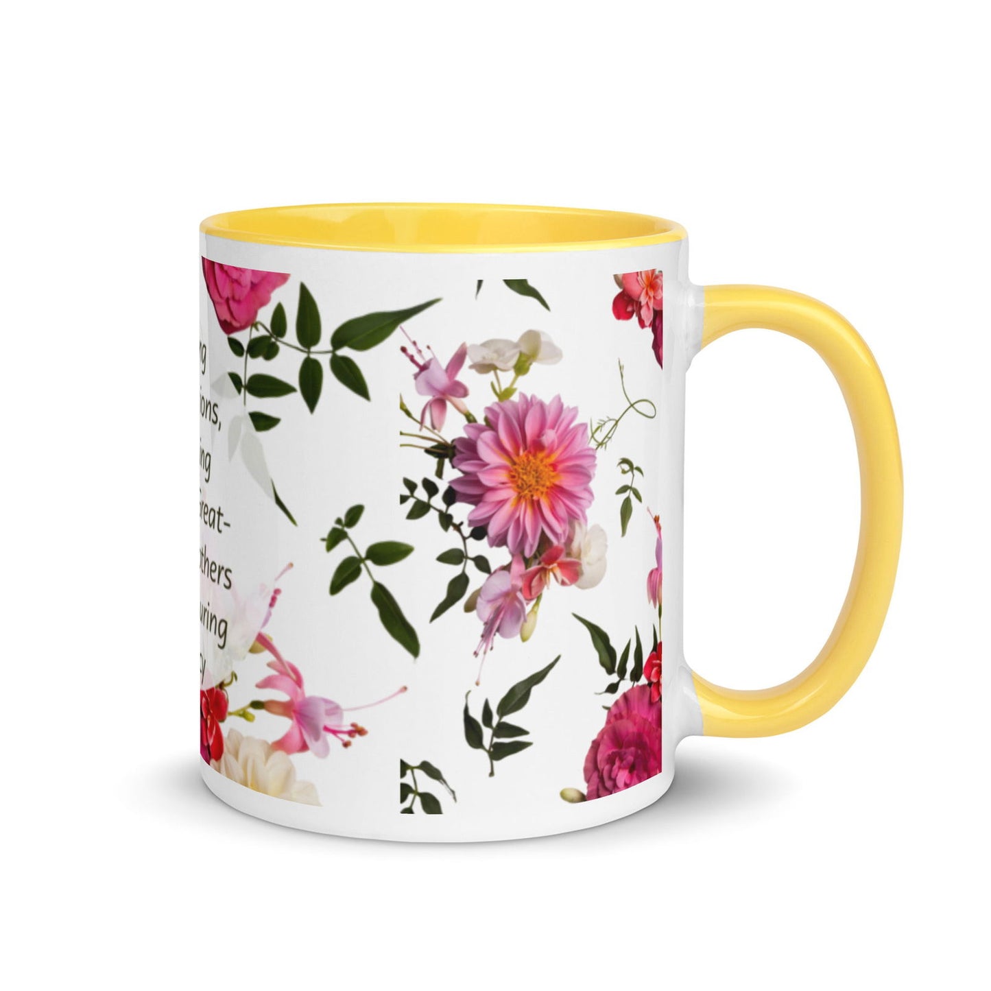Flowered Grandmothers | Mug With Color Inside - #tag1# - #tag2# -