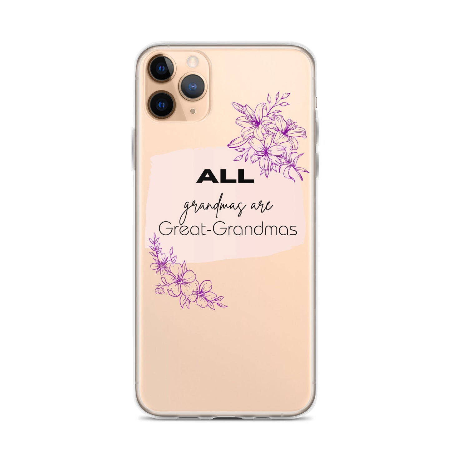 Grandmas Clear Case for iPhone® - #tag1# - #tag2# -