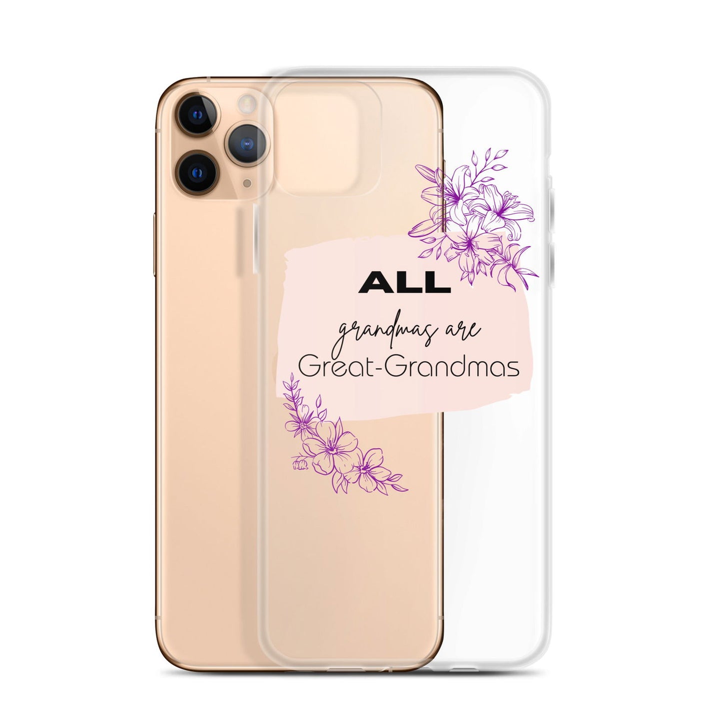 Grandmas Clear Case for iPhone® - #tag1# - #tag2# -