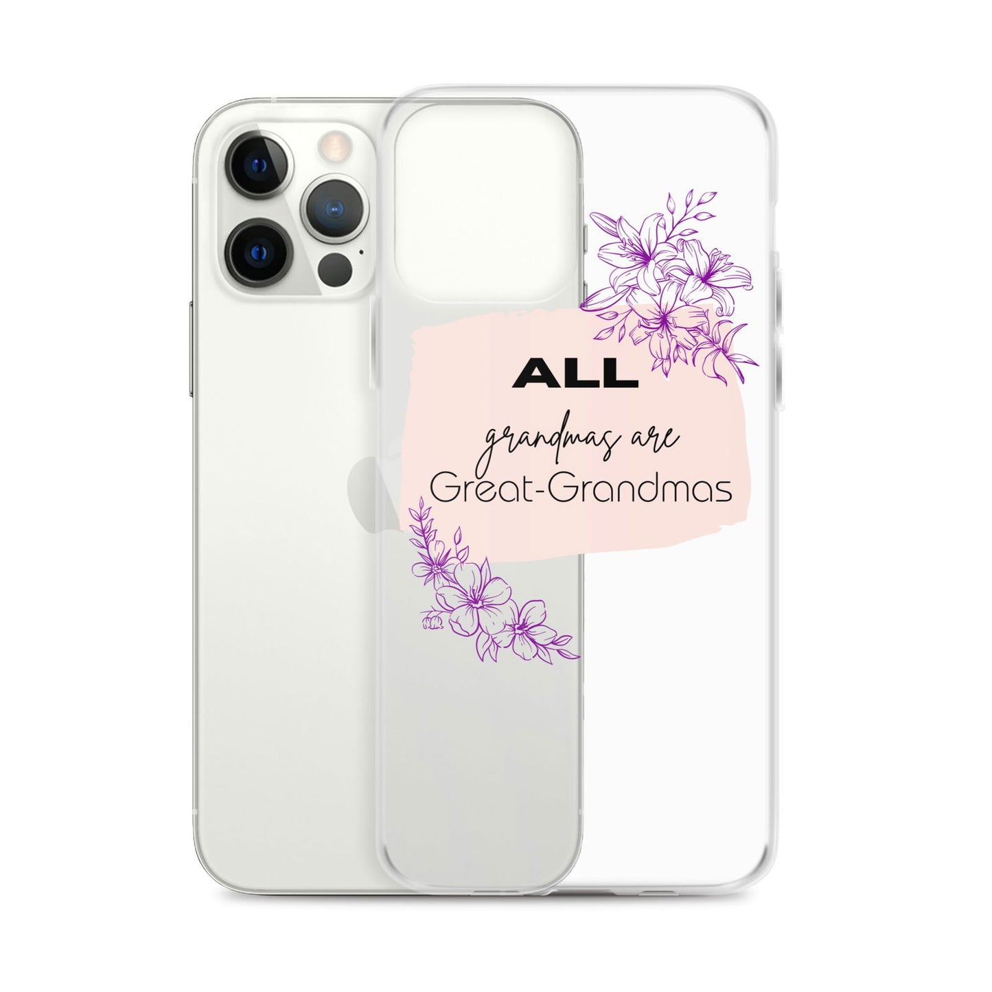 Grandmas Clear Case for iPhone® - #tag1# - #tag2# -