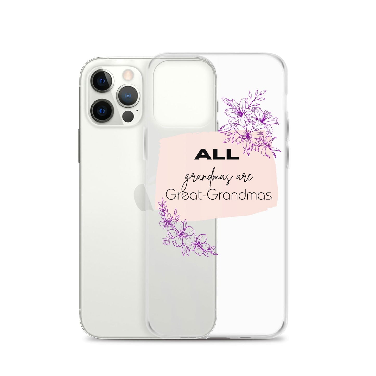 Grandmas Clear Case for iPhone® - #tag1# - #tag2# -