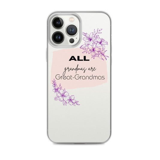 Grandmas Clear Case for iPhone®   - #tag1# - #tag2# -
