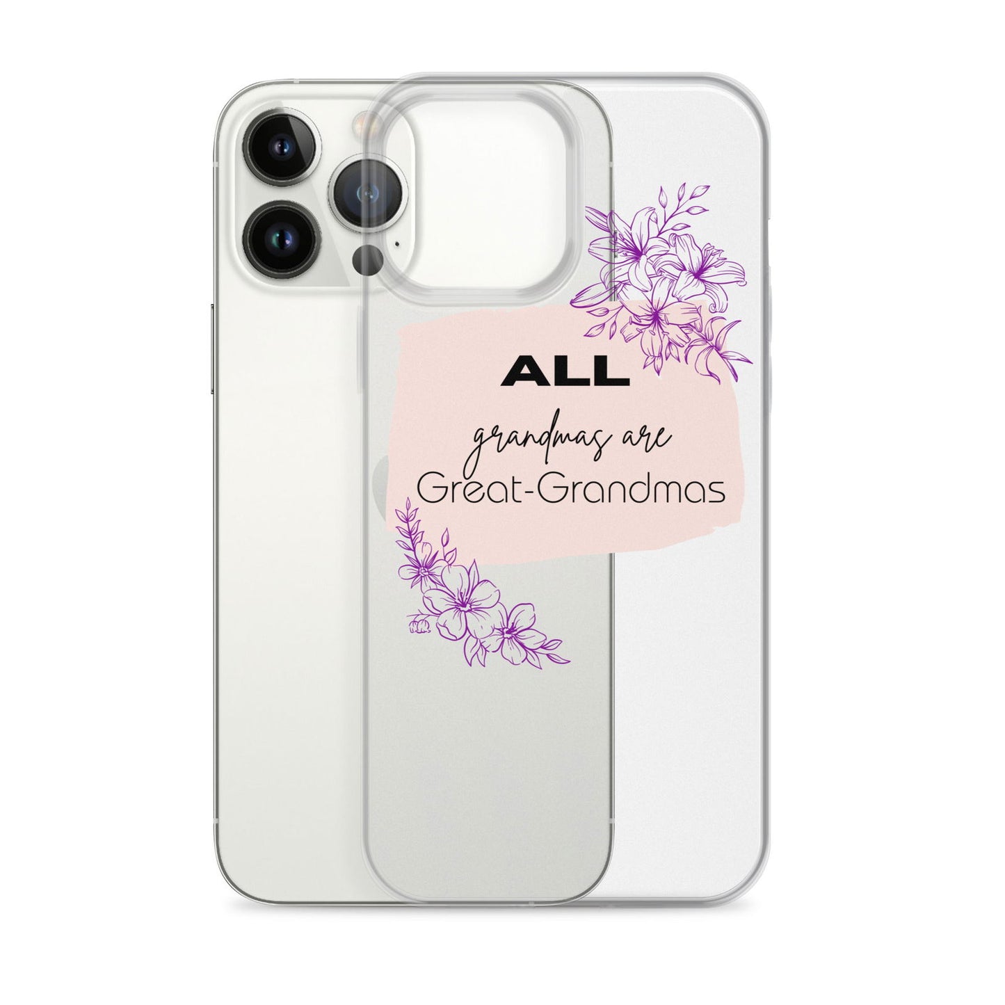 Grandmas Clear Case for iPhone® - #tag1# - #tag2# -