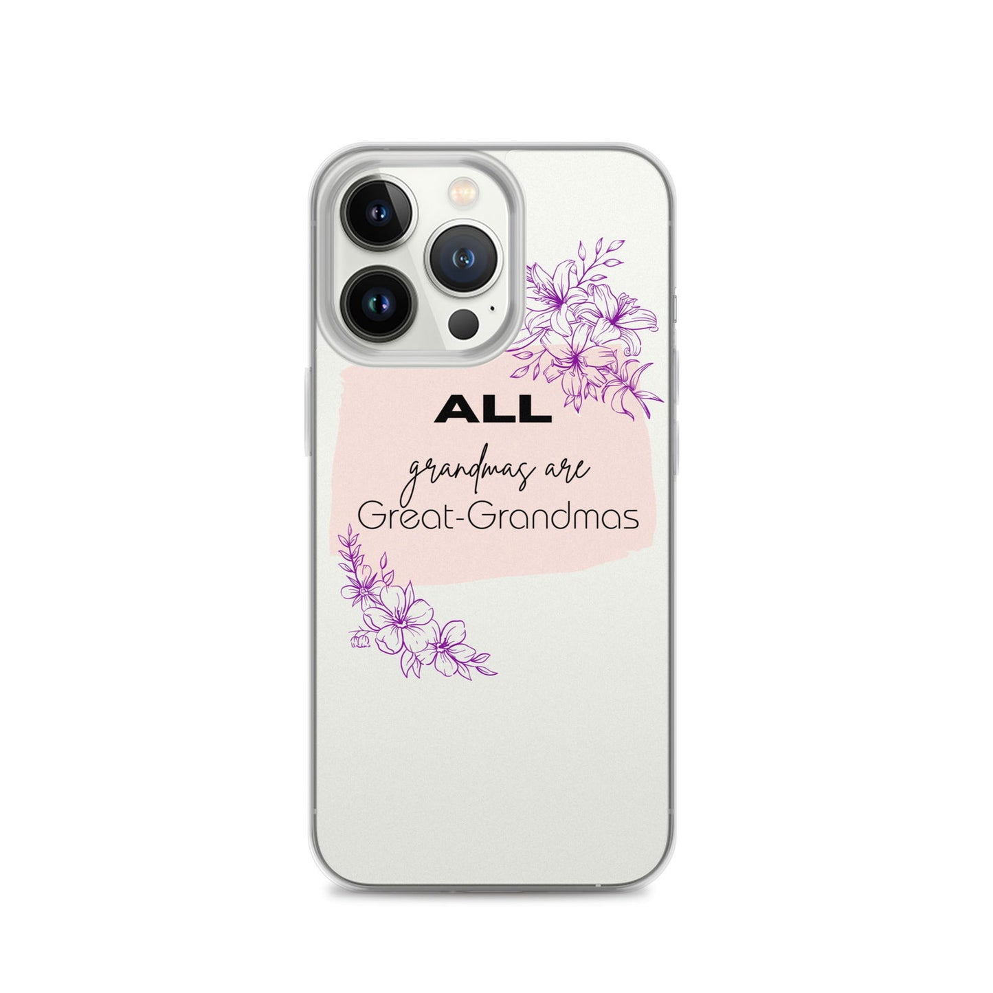 Grandmas Clear Case for iPhone® - #tag1# - #tag2# -