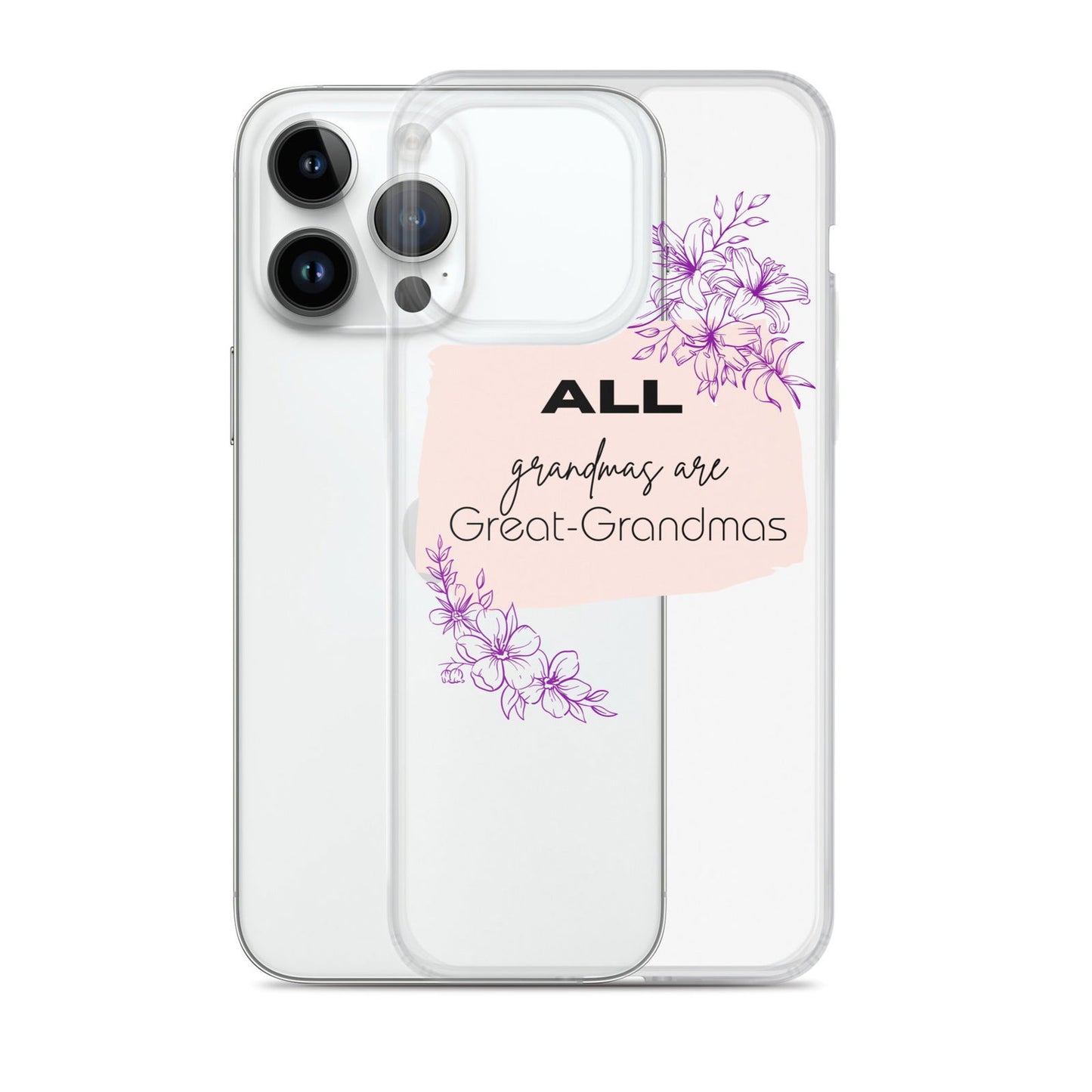 Grandmas Clear Case for iPhone® - #tag1# - #tag2# -