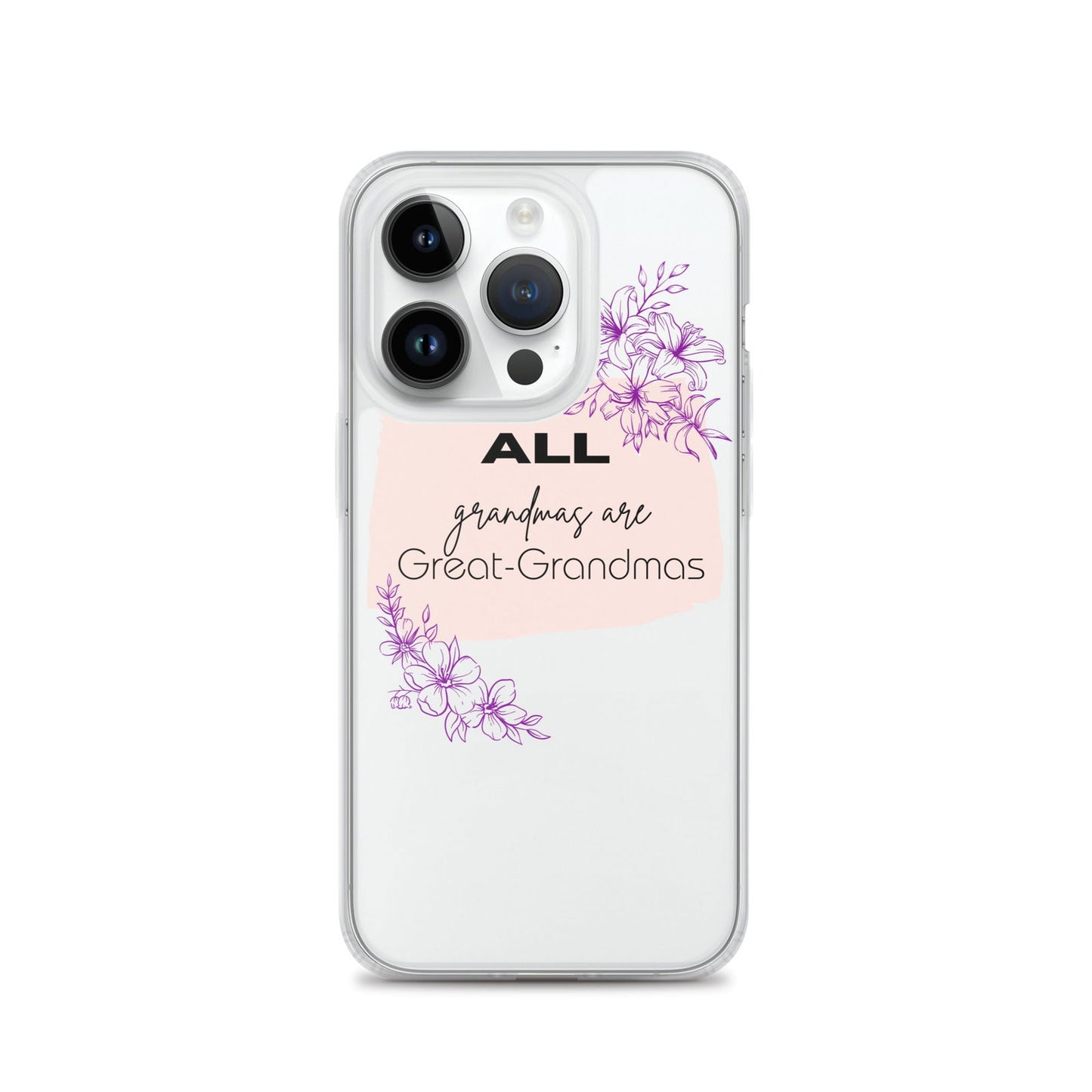 Grandmas Clear Case for iPhone® - #tag1# - #tag2# -