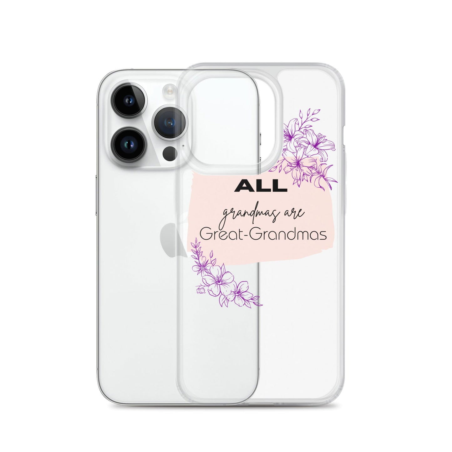 Grandmas Clear Case for iPhone® - #tag1# - #tag2# -