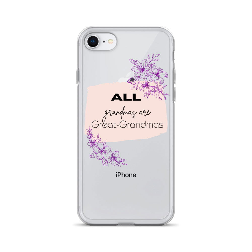 Grandmas Clear Case for iPhone® - #tag1# - #tag2# -