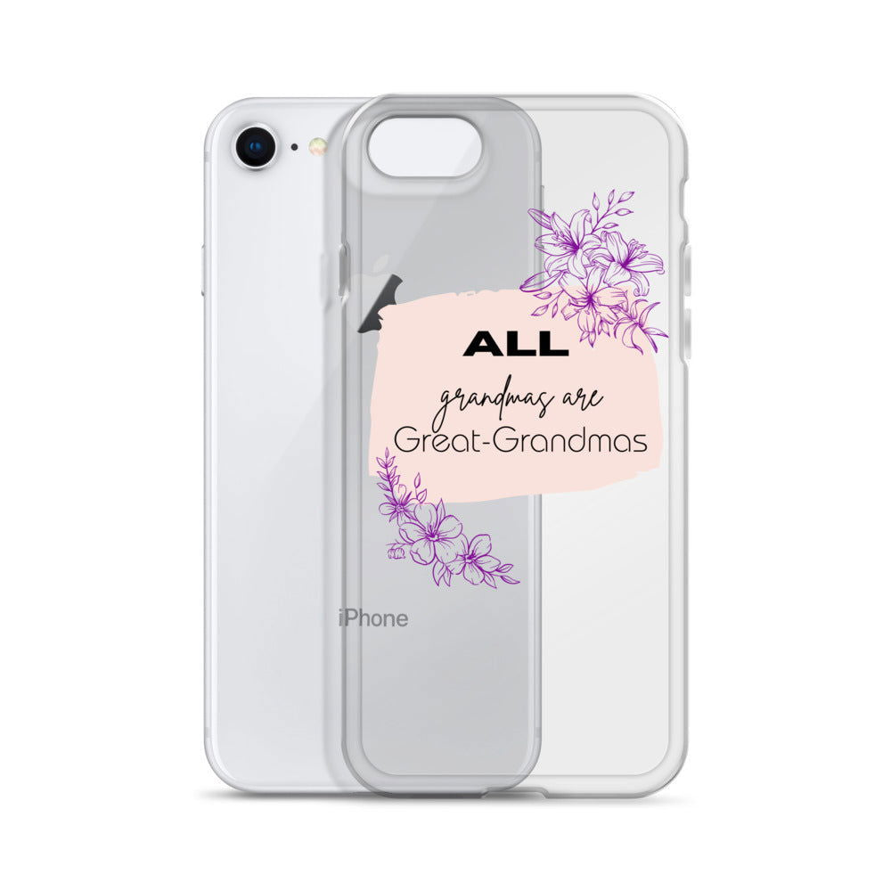 Grandmas Clear Case for iPhone® - #tag1# - #tag2# -