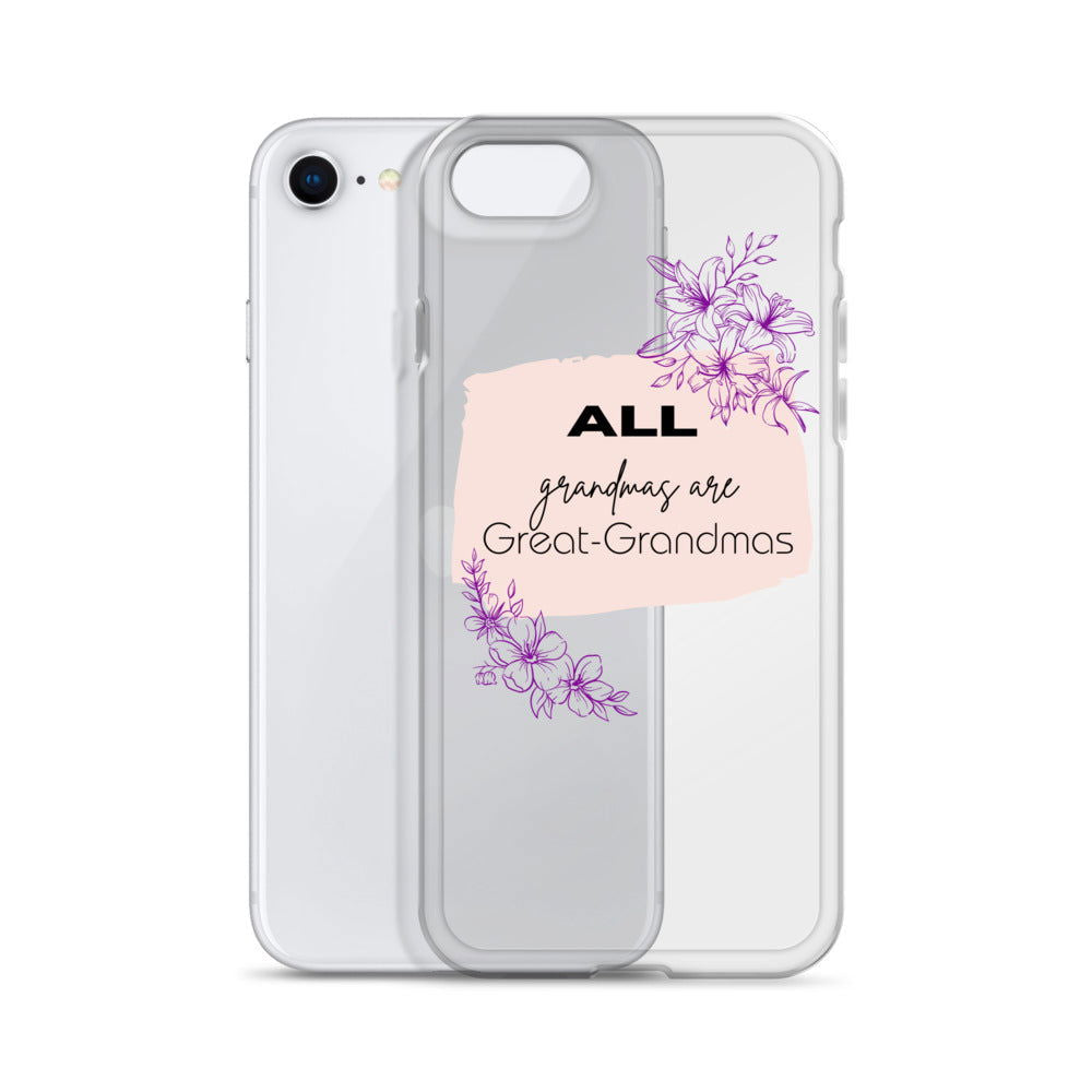 Grandmas Clear Case for iPhone® - #tag1# - #tag2# -