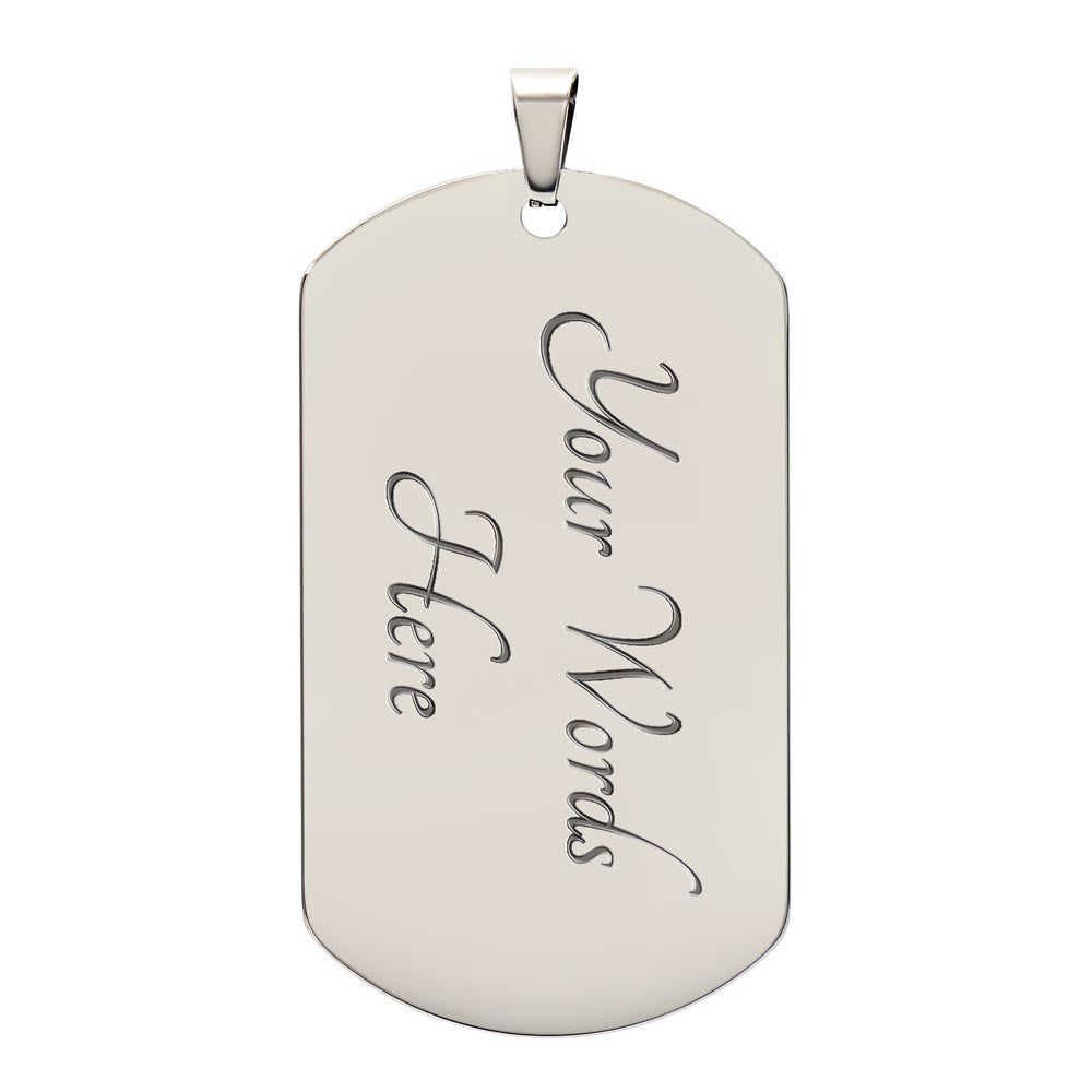 Inspiring Souls Through Song | Dog Tag Necklace - #tag1# - #tag2# -
