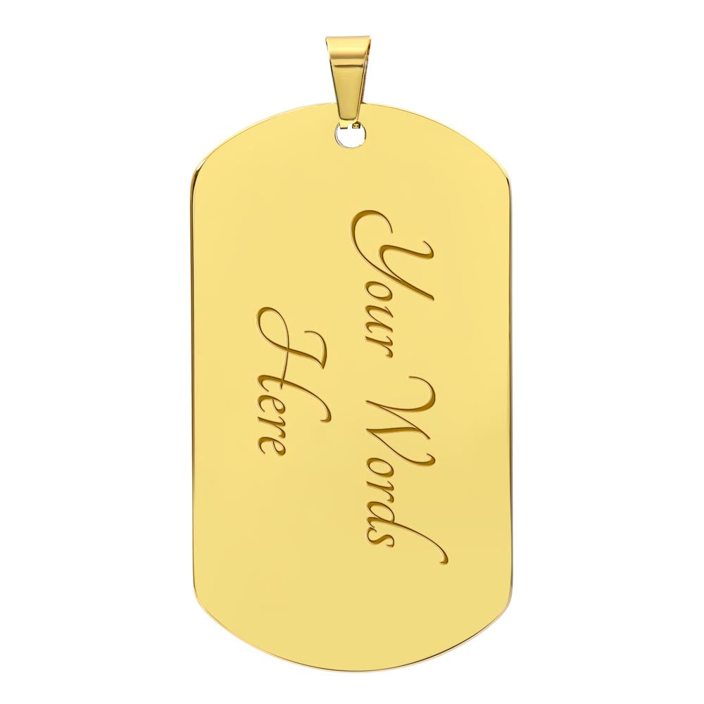 Inspiring Souls Through Song | Dog Tag Necklace - #tag1# - #tag2# -