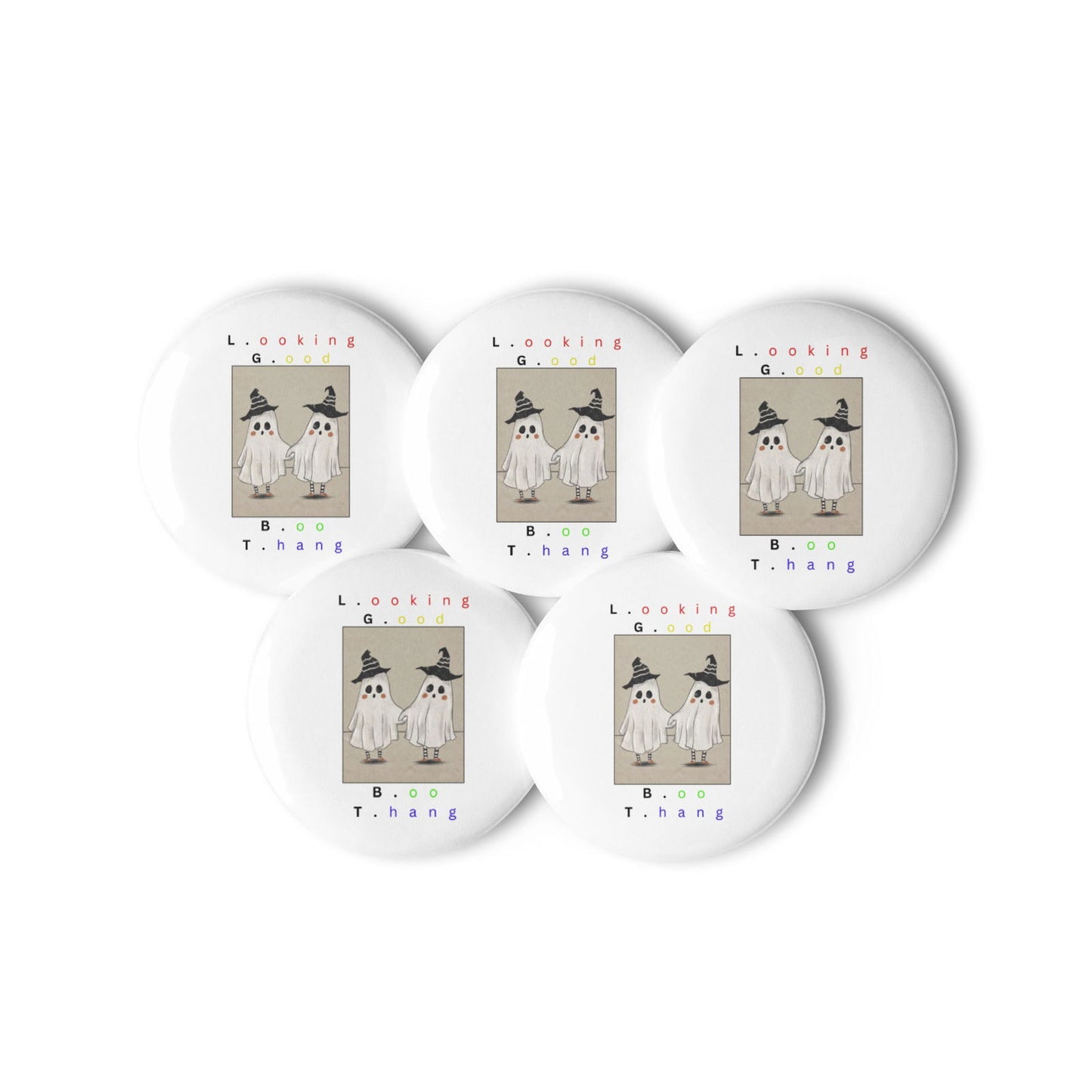 Looking Good Boo Thang LGBT halloween Set of pin buttons - #tag1# - #tag2# -