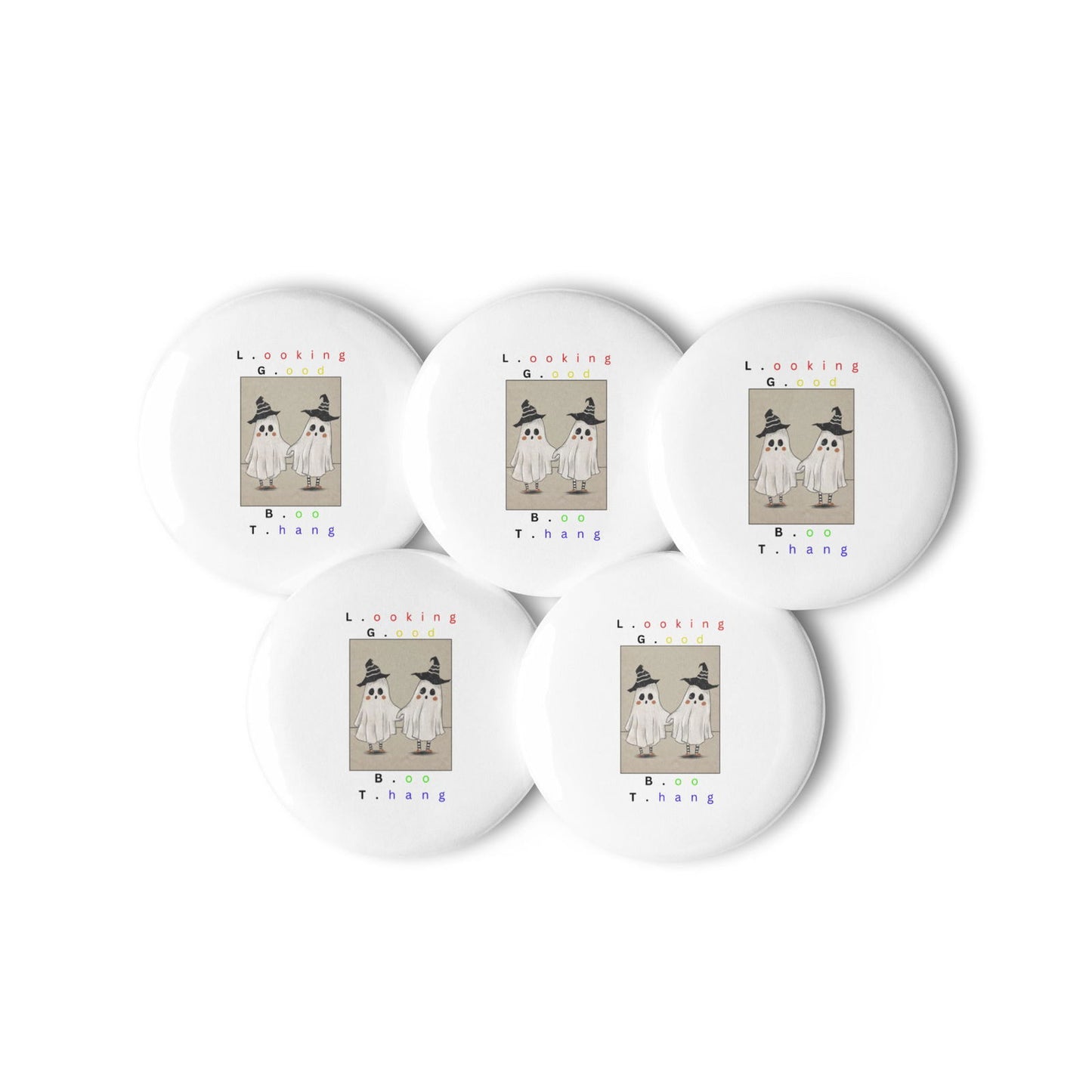 Looking Good Boo Thang LGBT halloween Set of pin buttons - #tag1# - #tag2# -