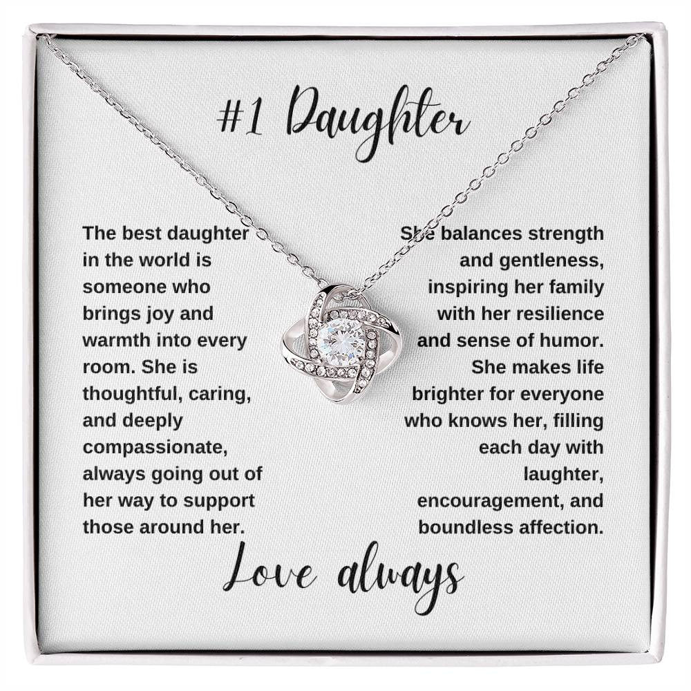 #1 Daughter | Love Knot Necklace*