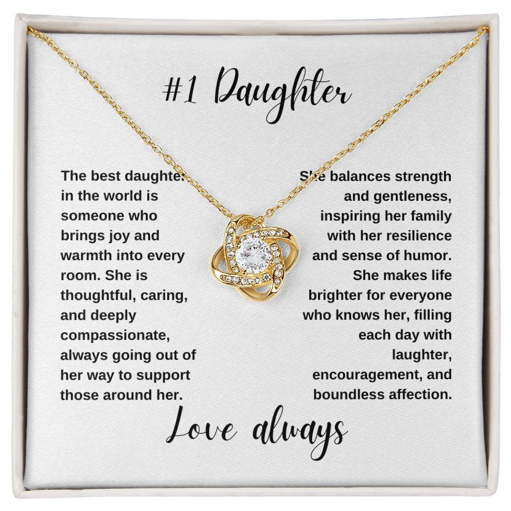 #1 Daughter | Love Knot Necklace*
