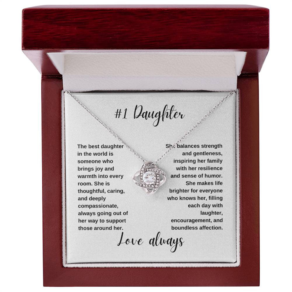#1 Daughter | Love Knot Necklace*
