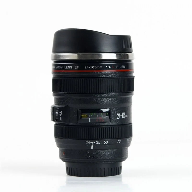 Camera Lens Shape | Coffee Tea | Travel Mug
