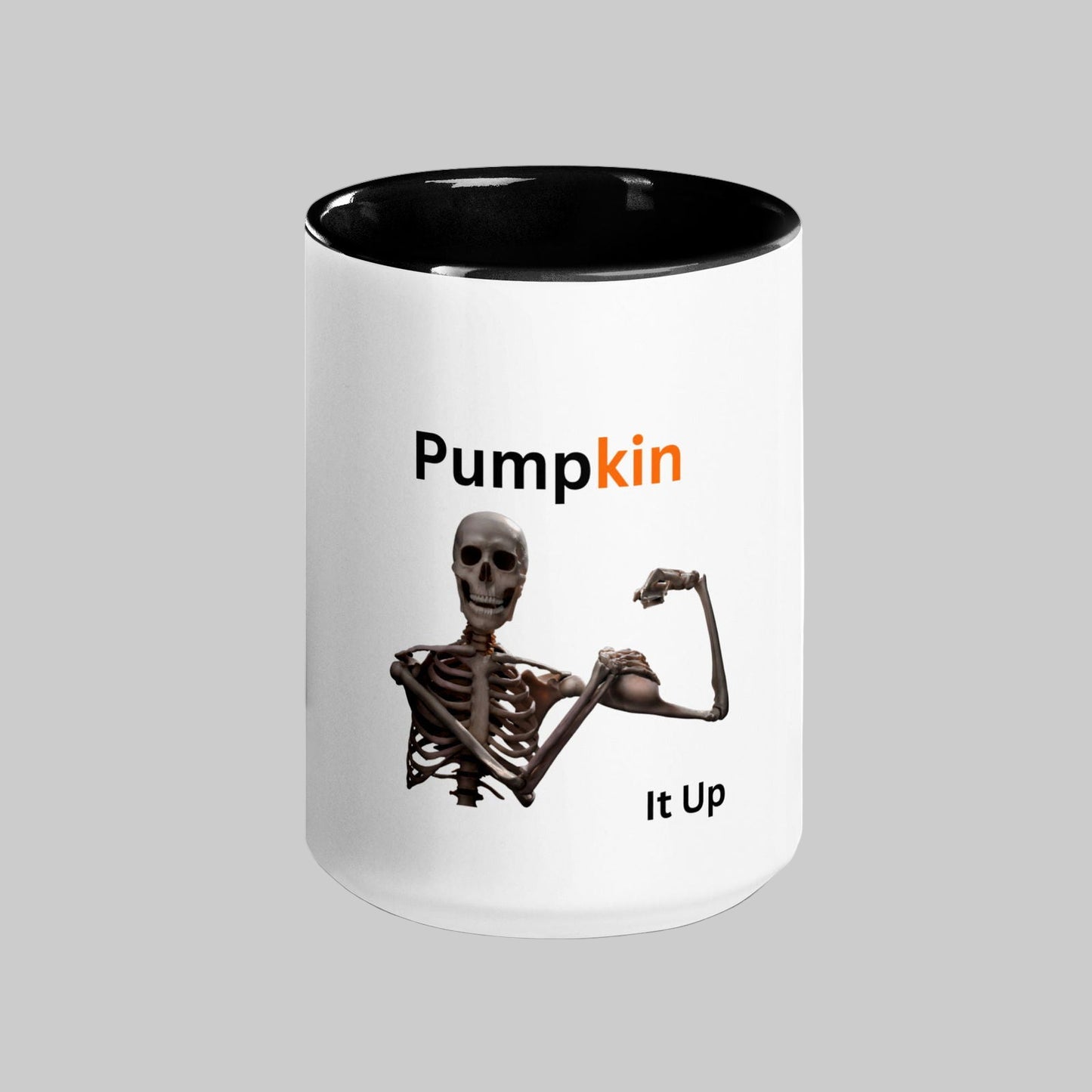 Pumpkin It Up halloween Mug with Color Inside - #tag1# - #tag2# -