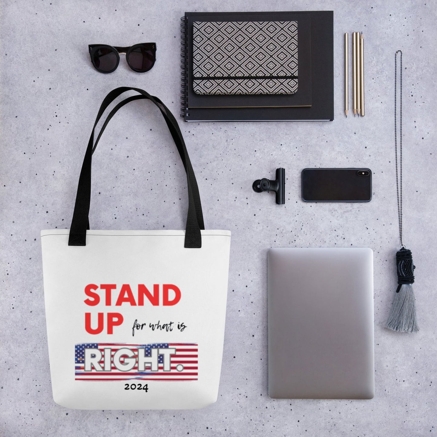 Stand Up For What Is Right Tote bag - #tag1# - #tag2# -