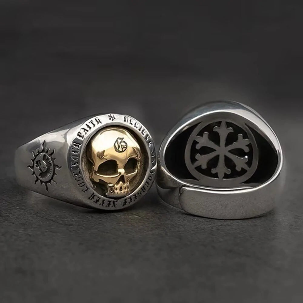 Vintage Skull Rings for Men: Domineering Hip-hop Punk Rock Jewelry - #tag1# - #tag2# -
