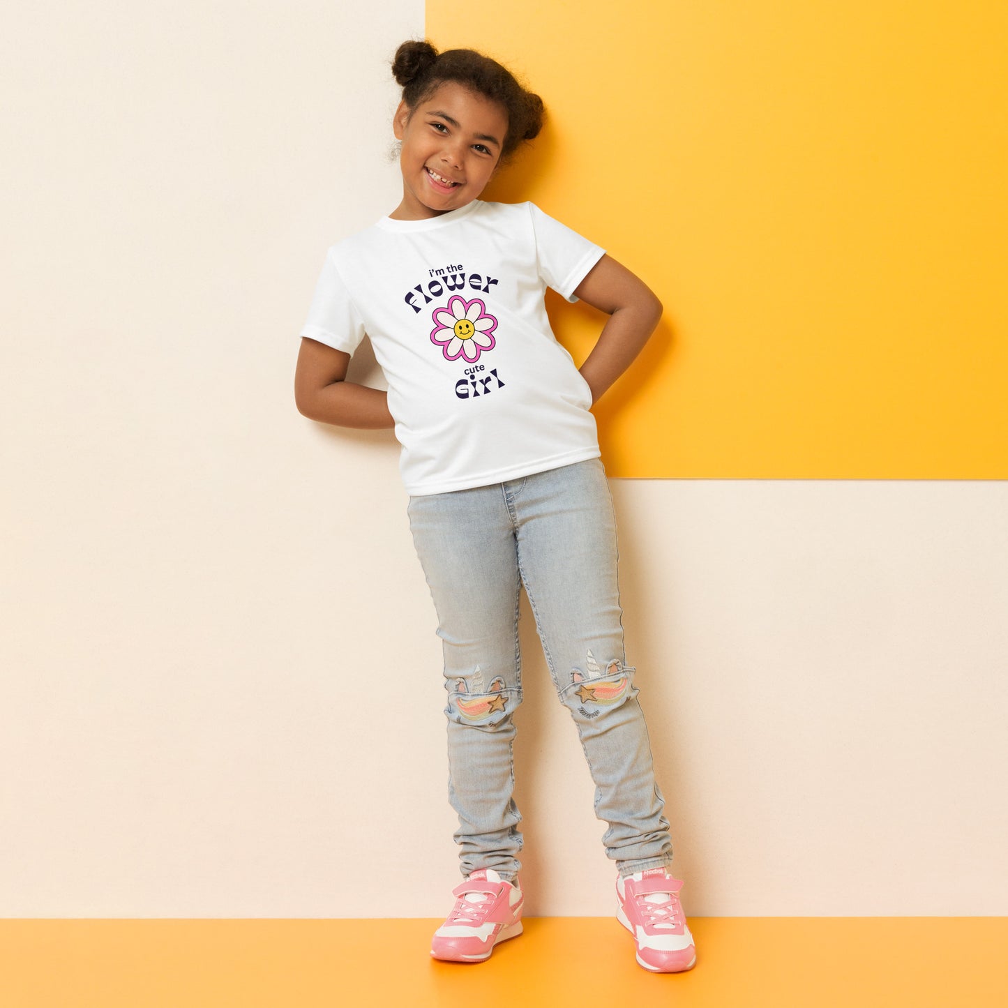 Flower Girl | Short Sleeve | Kids Crew Neck T-Shirt - #tag1# - #tag2# -