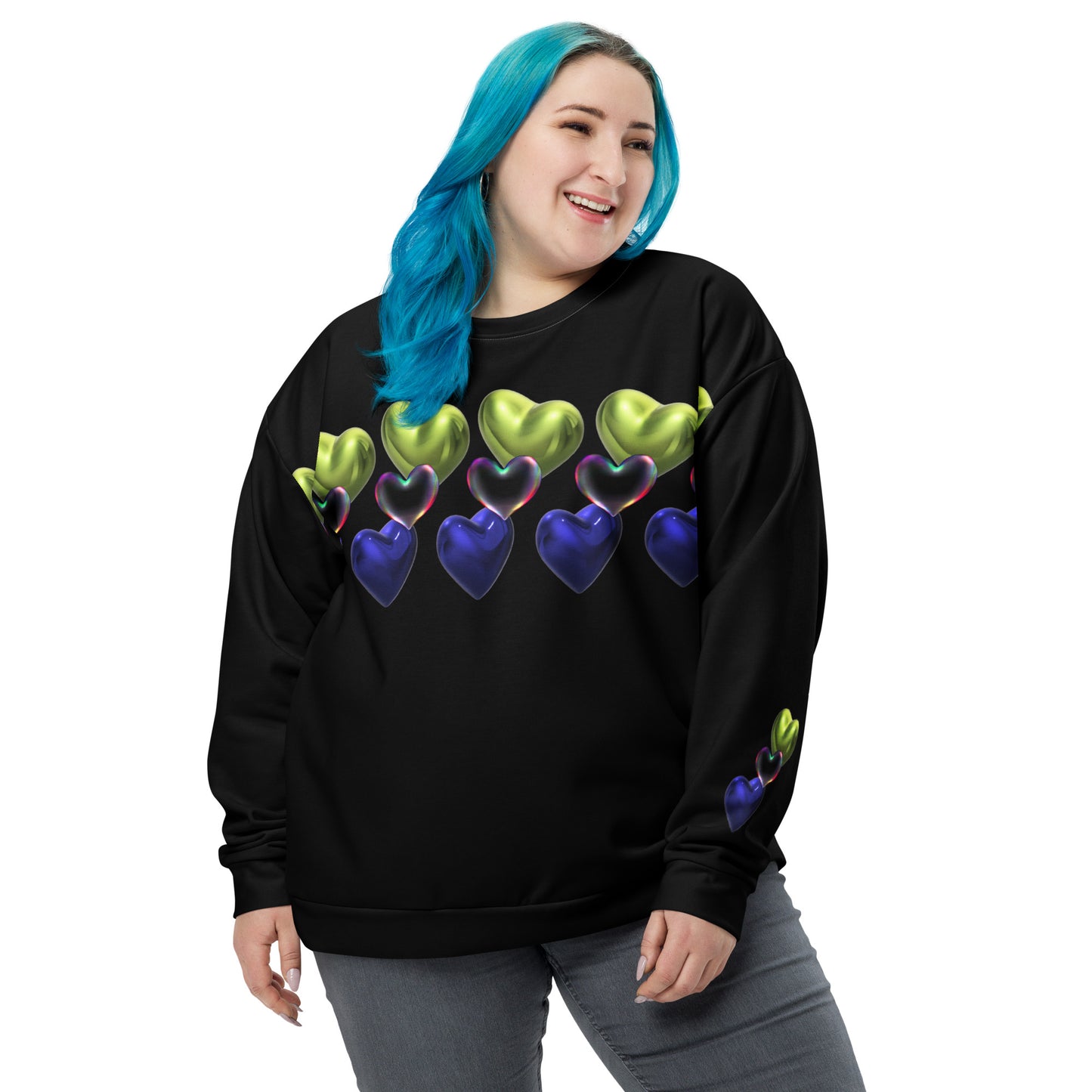 Hearts | Unisex Sweatshirt - #tag1# - #tag2# -