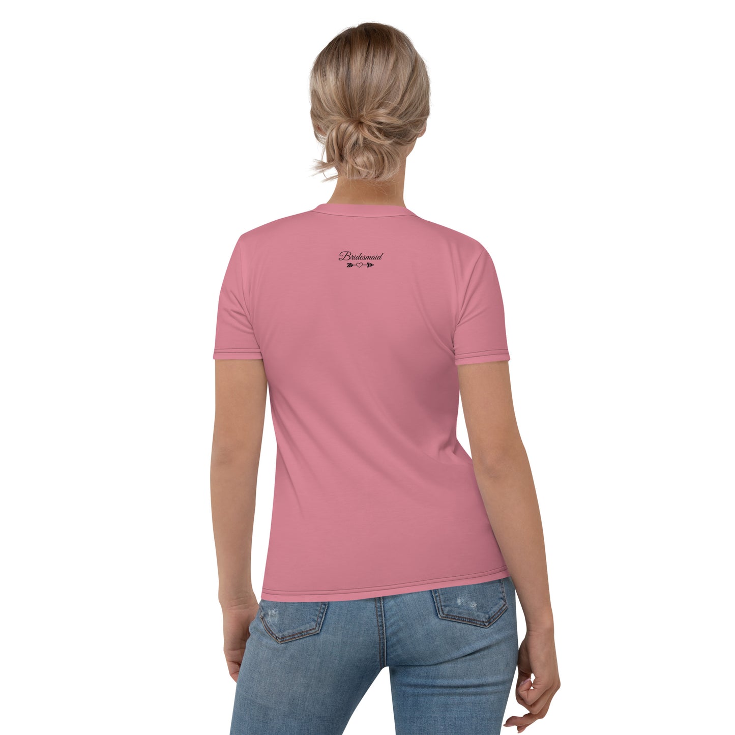 Bridesmaid | Short Sleeve | Pink | Women's T-shirt - #tag1# - #tag2# -
