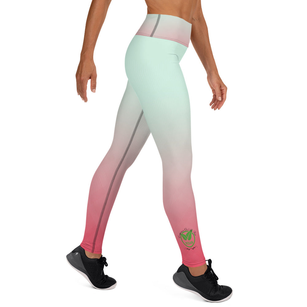 Compassion On My Plate Vegan | Yoga Leggings - #tag1# - #tag2# -