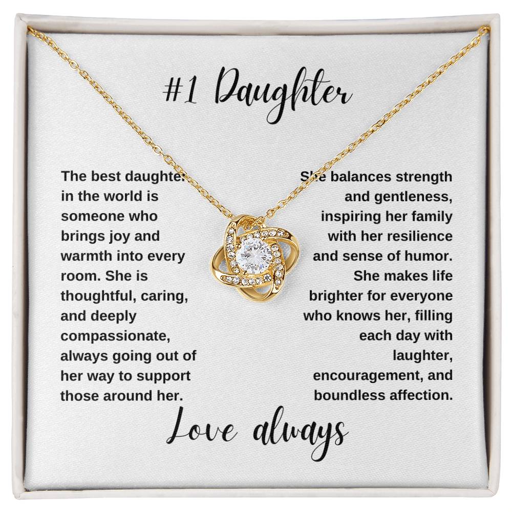 #1 Daughter | Love Knot Necklace*