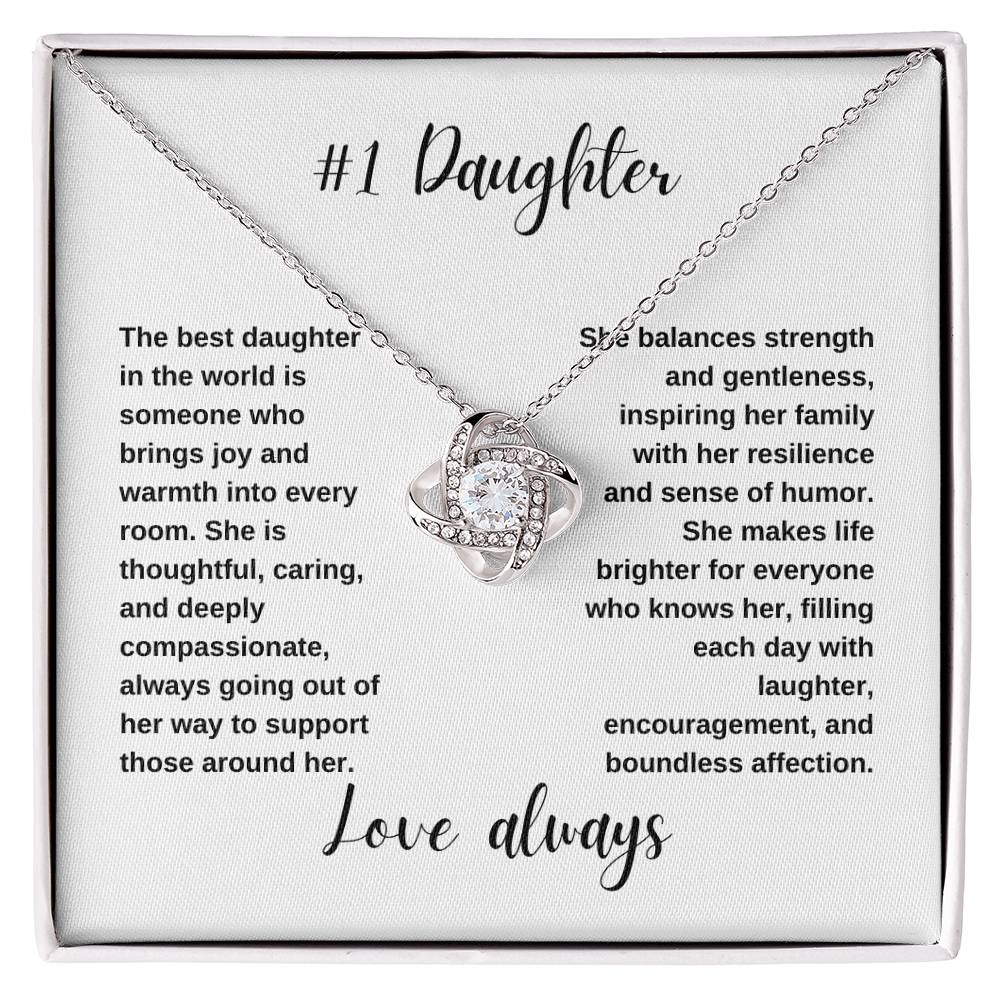 #1 Daughter | Love Knot Necklace*