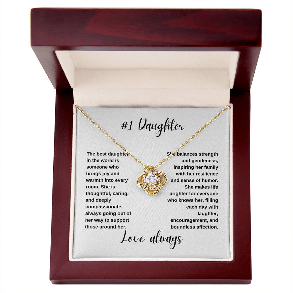 #1 Daughter | Love Knot Necklace*