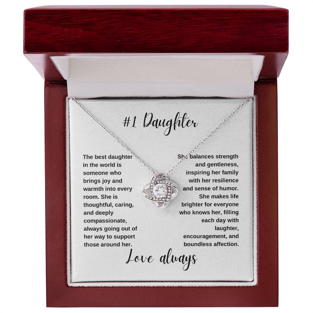 #1 Daughter | Love Knot Necklace*