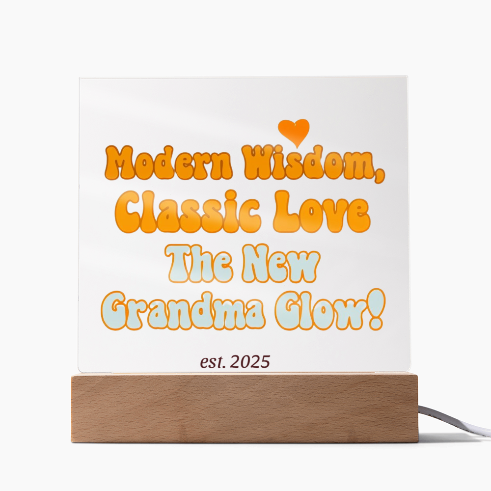 Neue Oma, gegründet 2025 | Acryl-Plakette