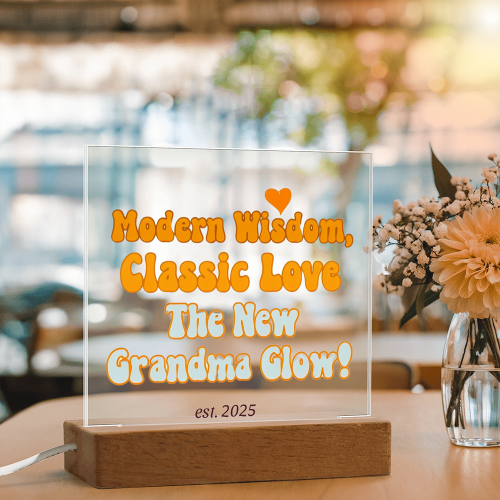 Neue Oma, gegründet 2025 | Acryl-Plakette