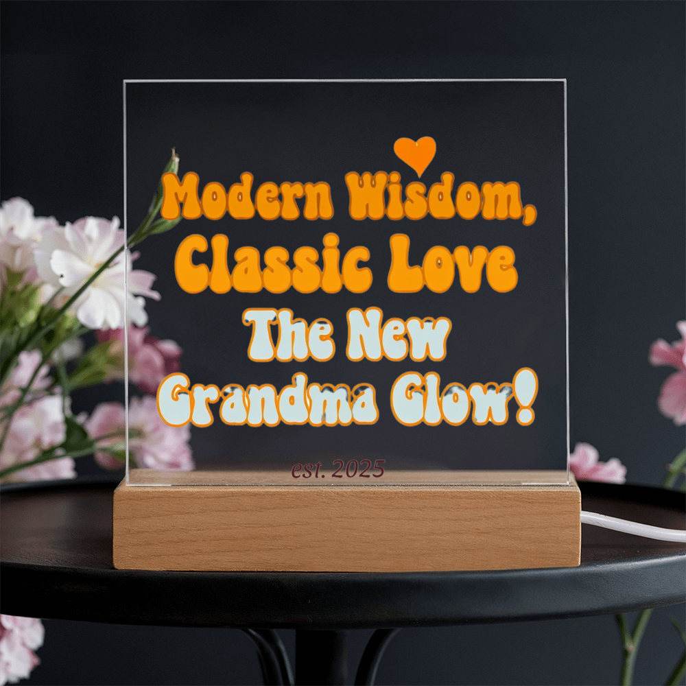 Neue Oma, gegründet 2025 | Acryl-Plakette