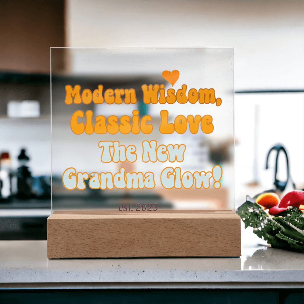 Neue Oma, gegründet 2025 | Acryl-Plakette