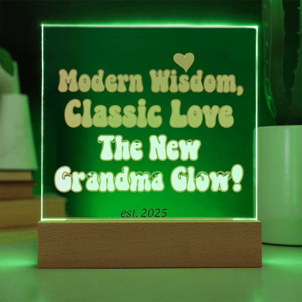 Neue Oma, gegründet 2025 | Acryl-Plakette