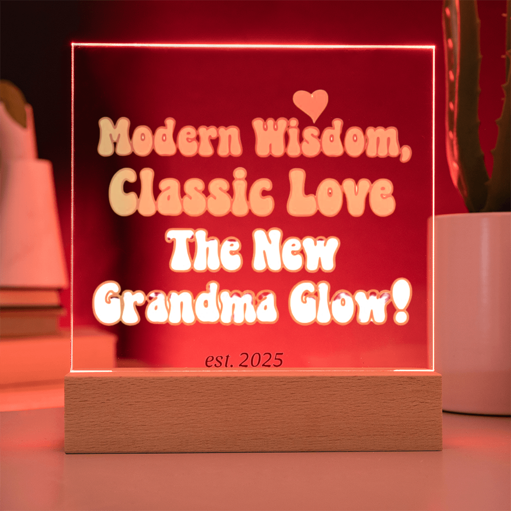 Neue Oma, gegründet 2025 | Acryl-Plakette